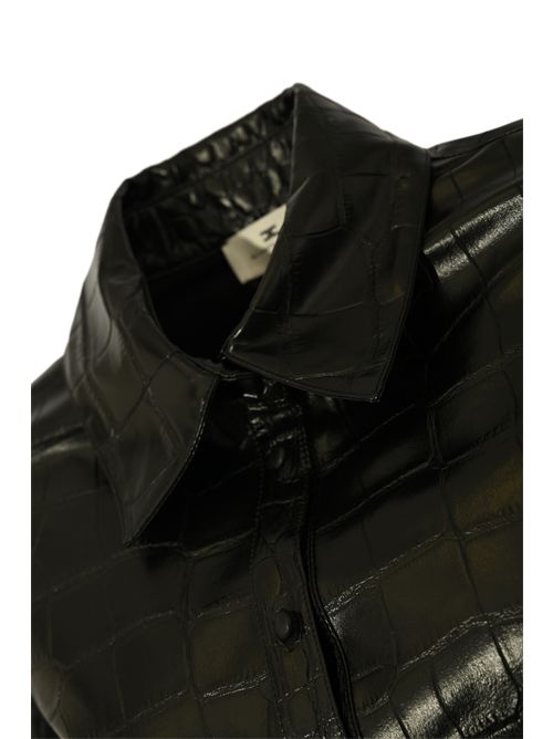 Camicia effetto pelle con stampa cocco Elisabetta Franchi | CA13658E2110